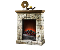 (3343) STONE elektrický krb...