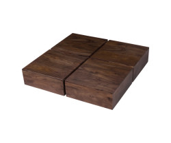Konferenční stolek Amberley Acacia 80x80 cm