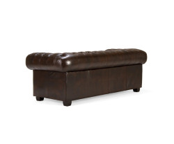Velká sedací souprava Chesterfield hnědá