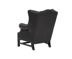 Křeslo s ušákem Chesterfield Kingsfield černé