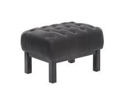 Taburetka Chesterfield Kingsfield černá