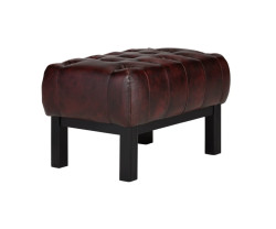 Červená stolička Chesterfield Kingsfield