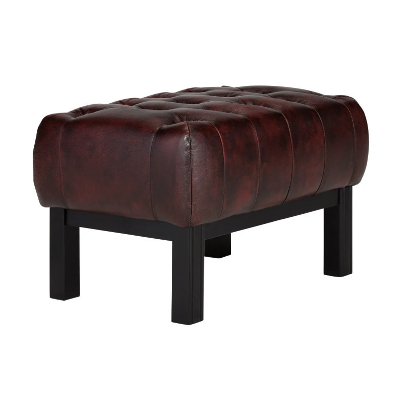 Červená stolička Chesterfield Kingsfield