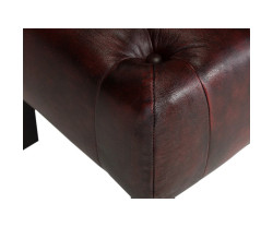 Červená stolička Chesterfield Kingsfield
