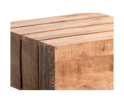 Konferenční stolek Dakota 70x70 Mango rustikální