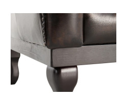Hnědé křeslo Chesterfield Dover
