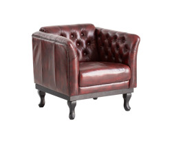 Křeslo Chesterfield Dover červené