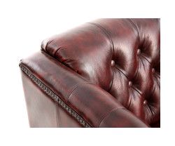 Křeslo Chesterfield Dover červené