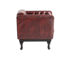 Křeslo Chesterfield Dover červené