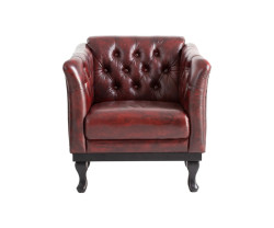 Křeslo Chesterfield Dover červené