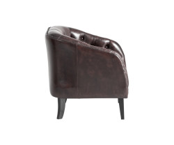 Chesterfield Oakland pravá kůže hnědá