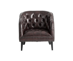 Chesterfield Oakland pravá kůže hnědá