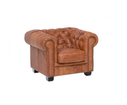 Sedací souprava Chesterfield, hnědá, cracker