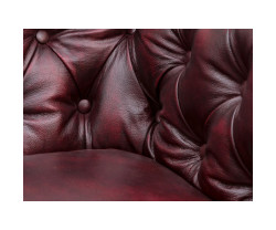 Sada 1+2+3 Chesterfield antická červená