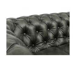 Sada 1+2+3 Chesterfield antická zelená