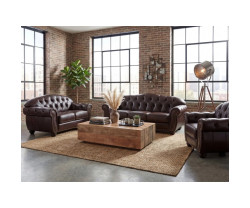 Garnitur1+2+3 Chesterfield Hereford antik braun