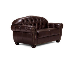 Garnitur1+2+3 Chesterfield Hereford antik braun