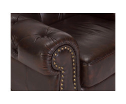 Garnitur1+2+3 Chesterfield Hereford antik braun