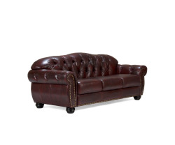 Garnitur1+2+3 Chesterfield Hereford antik rot