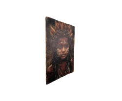 Wandbild Papiermache 60x90 „Spirit of Earth“