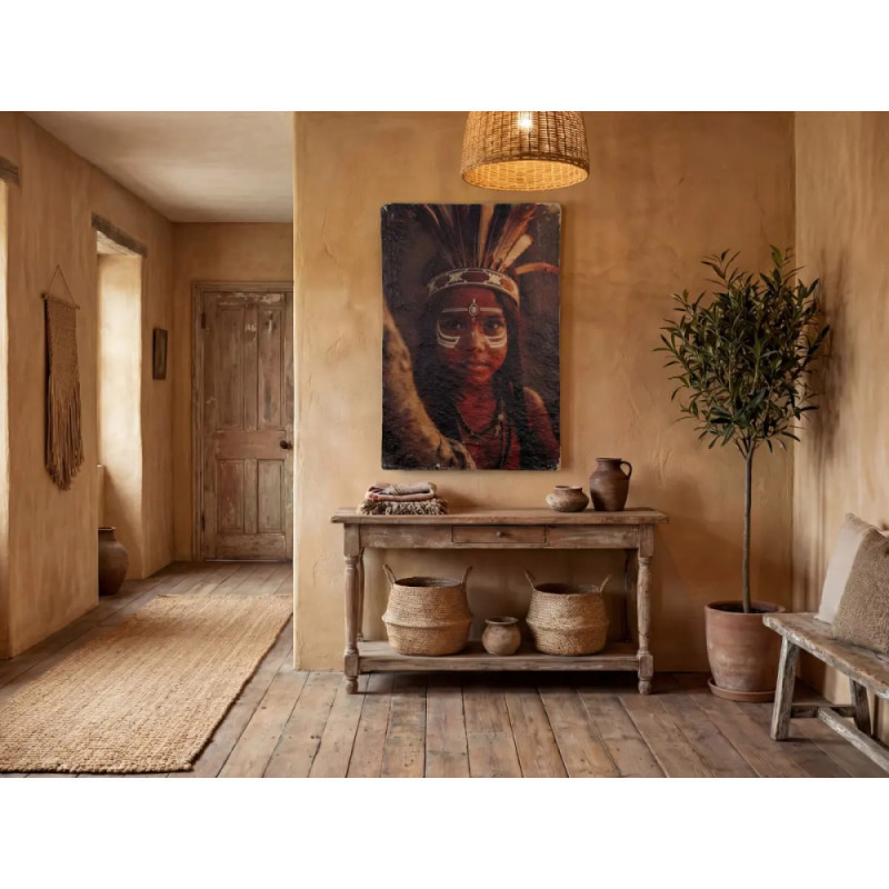 Wandbild Papiermache 60x90 - Roots of Tradition