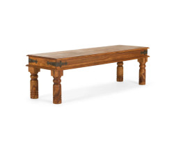 Jídelní set Merlow 148x90 + 4 židle + lavice akácie