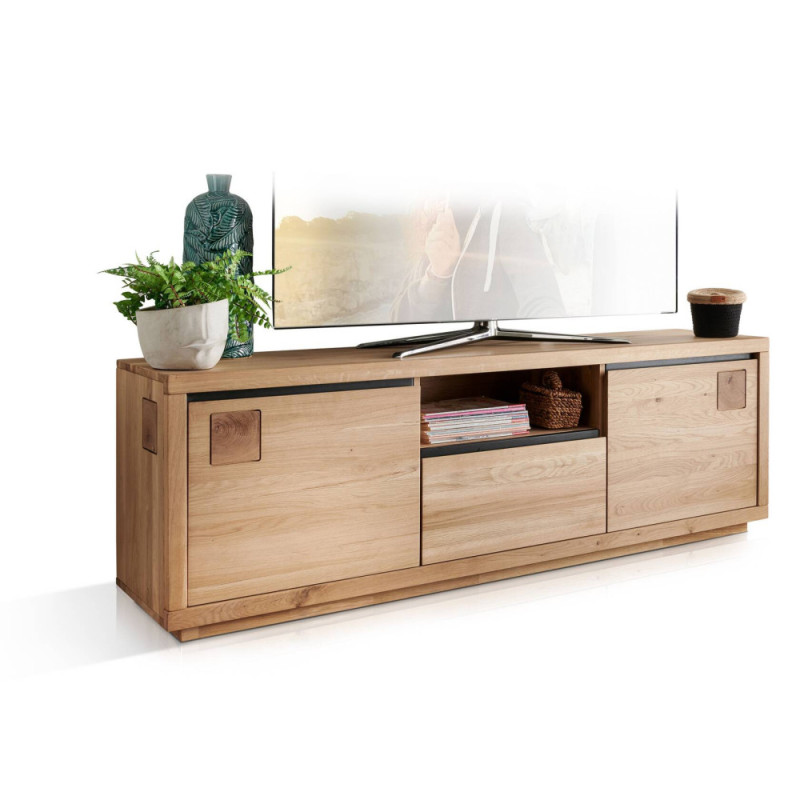 TV stolek masiv dub 170 cm Trentino divoký