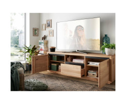 TV stolek masiv dub 170 cm Trentino divoký