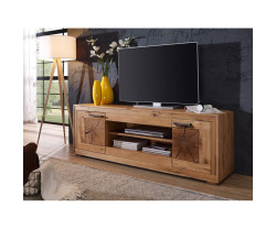 TV stolek masiv dub 200 cm Vancouver divoký