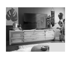 Masivní TV stolek 223 cm Tirol II divoký dub