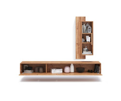 Stolek pod TV z masivu 220 cm Lucerne divoký