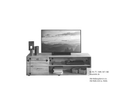TV stolek divoký dub 149 cm Carlo